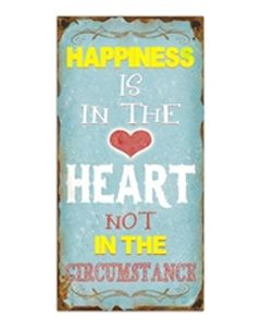 Πινακίδα Μεταλλική 30x60cm Happiness Etoile NN-625G